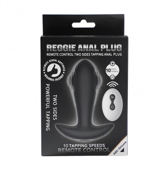 MizzZee - Reggie Two Sides Tapping Anal Plug (Wireless Remote - Chargeable)